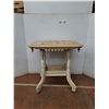 Image 1 : *Vintage Wooden Parlour/Side Table With Wheels 30"x22"x30" (cannot ship)