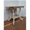 Image 4 : *Vintage Wooden Parlour/Side Table With Wheels 30"x22"x30" (cannot ship)