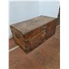 Image 4 : *Vintage Wooden Chest 38"x19.5"x18" (cannot ship)