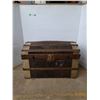 Image 1 : *Antique Dome-Top Steamer Trunk 21"x36"x24" (cannot ship)