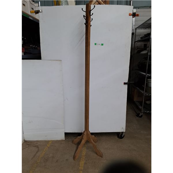 *Vintage Oak Coat Rack 14 x14 x72  (cannot ship)