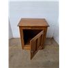 Image 2 : *Vintage White Clad Oak Icebox-Style Nightstand 22"x16.5"24" (cannot ship)