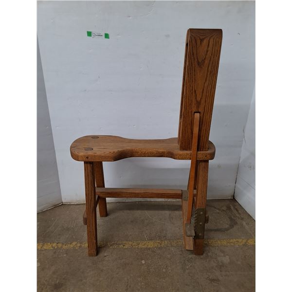 *Vintage Leather Stitching Horse 23 x13 x 42.5  (cannot ship)