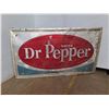 Image 1 : *Vintage Embossed Metal Dr Pepper Advertising Sign 33"x56" (cannot ship)