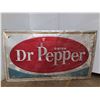 Image 2 : *Vintage Embossed Metal Dr Pepper Advertising Sign 33"x56" (cannot ship)