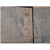 Image 4 : *Two-Panel Vintage Wall Map Of The United States Mounted On Wooden Frames 99"x65.5" (cannot ship)