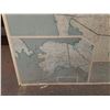 Image 6 : *Two-Panel Vintage Wall Map Of The United States Mounted On Wooden Frames 99"x65.5" (cannot ship)