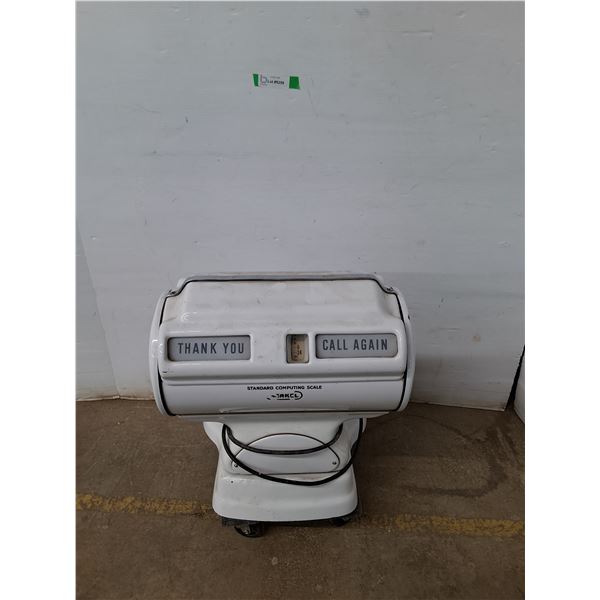 *Vintage White Porcelain Computing Counter Scale 17 x17 x25  (untested, cannot ship)