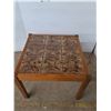 Image 2 : Vintage Danish Mid-Century Modern Teak Side Table 27"x27"x20.5" (cannot ship)