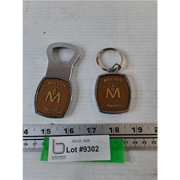 Molson Award Keychain and Bottle Opener