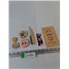 Image 1 : Canadian Coin Book Guide, Straight Razor With Safety Teeth, (4) Pins, Terry Fox, Bugs Bunny, Misc
