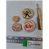 Image 2 : Canadian Coin Book Guide, Straight Razor With Safety Teeth, (4) Pins, Terry Fox, Bugs Bunny, Misc