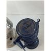 Image 7 : Blue and Silver Oil/Kerosene Lanterns No Glass As-Is