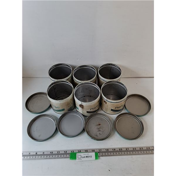 (6) Player's Light Cigarette Tobacco Canisters As-Is
