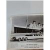 Image 2 : World's Longest Limo Beside Queen Mary Ship Picture, Texaco Metal Sign
