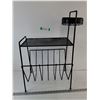 Image 1 : *Black Metal Magazine Rack with Ashtray, Pickup Only