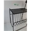 Image 2 : *Black Metal Magazine Rack with Ashtray, Pickup Only