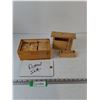Image 1 : Wooden Domino Set and Butter Press