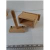 Image 5 : Wooden Domino Set and Butter Press