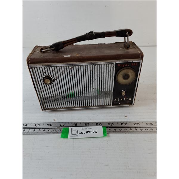 Zenith Royal 675 Transistor Radio Works