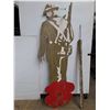 Image 1 : *Hand Painted Wooden Silhouette Of A World War I Soldier 68"x23" (cannot ship)