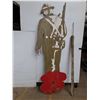 Image 2 : *Hand Painted Wooden Silhouette Of A World War I Soldier 68"x23" (cannot ship)