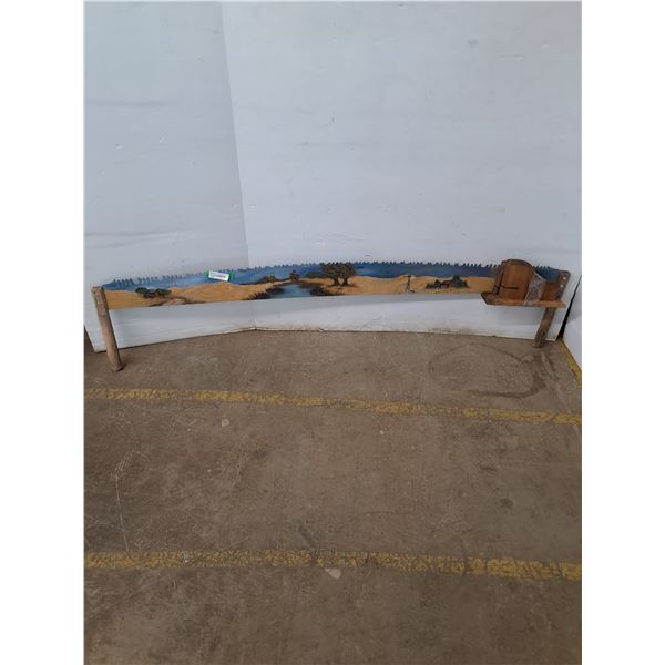 *Hand-Painted Crosscut Logging Saw 65  Cannot Ship