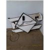 Image 2 : *TFM Music Store Sign 54"x36" Powers On Cannot Ship