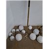 Image 2 : *Tension Pole Lamp With Various Glass Shades 104" Untested Cannot Ship