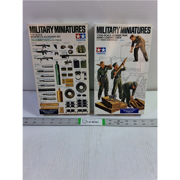 (2) Tamiya Military Miniatures Model Kits (NIB)
