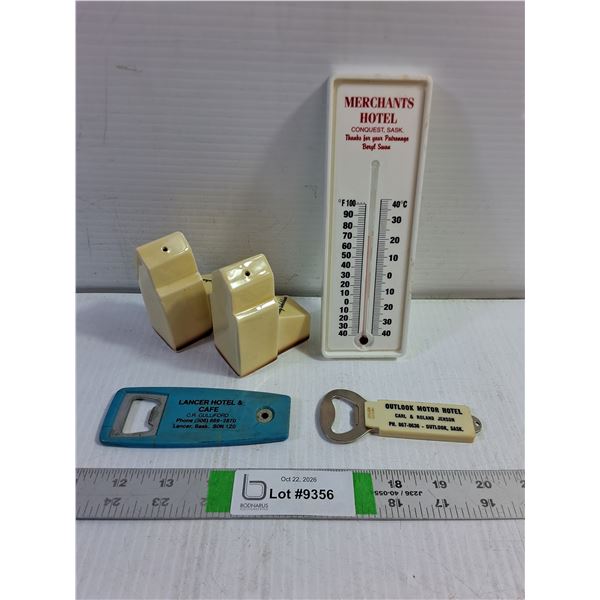 (4) Assorted Vintage Saskatchewan Advertising Items