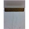 Image 2 : Vintage Solid Brass "No Smoking Please" Desk Sign