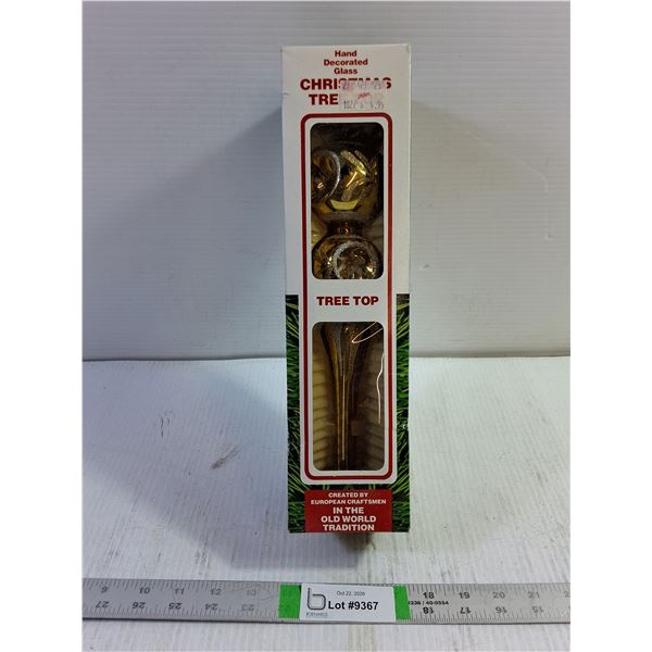 Hand Crafted Christmas Tree Top (NIB)