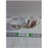 Image 1 : Vintage Hazel-Atlas Circus Clown Milk Glass Mug and Cereal Bowl