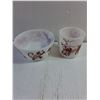 Image 2 : Vintage Hazel-Atlas Circus Clown Milk Glass Mug and Cereal Bowl