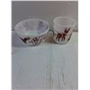 Image 4 : Vintage Hazel-Atlas Circus Clown Milk Glass Mug and Cereal Bowl