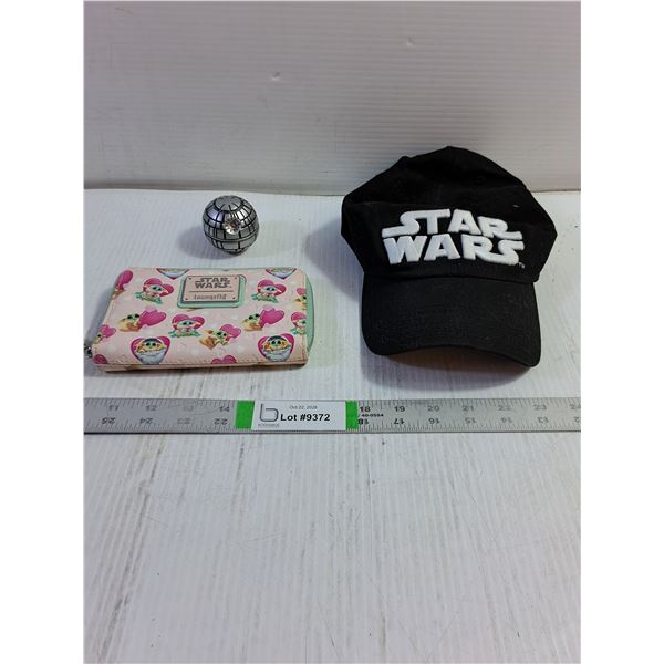 (3) Star Wars-Purse,Hat and Death Star Herb Grinder
