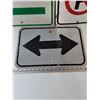 Image 4 : (3) Roadway Signs, No Parking Left, Directions