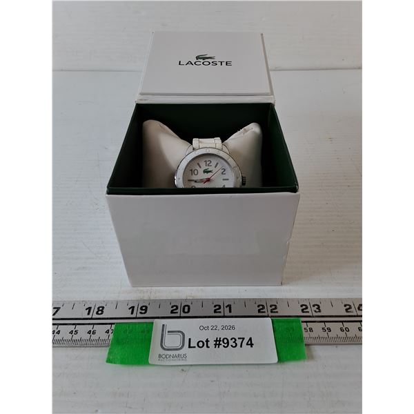 Lacoste Wristwatch in Box with Pillow and Manual