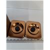 Image 10 : (4) Spice/Herb, Tea & Coffee Metal Storage Container Bins with Lids