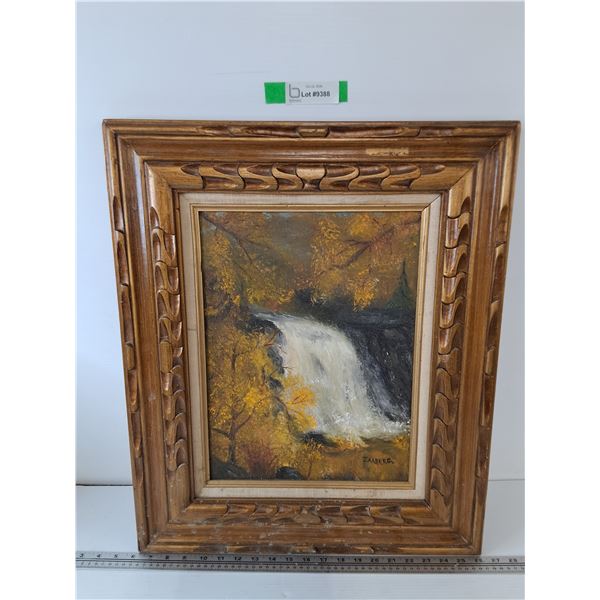 Framed Painting By J Aaberg, 20 1/4  x 24 1/4 