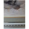 Image 4 : Solitude - Grey Wolf Framed Painting Print by BZ Del Mar, 28 1/2" x 22 1/4"