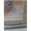 Image 5 : Solitude - Grey Wolf Framed Painting Print by BZ Del Mar, 28 1/2" x 22 1/4"