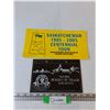 Image 1 : License Plate and Sign, Saskatchewan Centennial Tour, Board Member of Trade Saskatoon