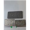 Image 2 : (3) License Plates, Saskatchewan 1972 Trailer, Bike Plate 2010, Manitoba Trailer 1971