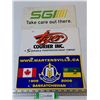 Image 1 : (3) License Plates, Martensville Centennial, Tiger Courier, SGI