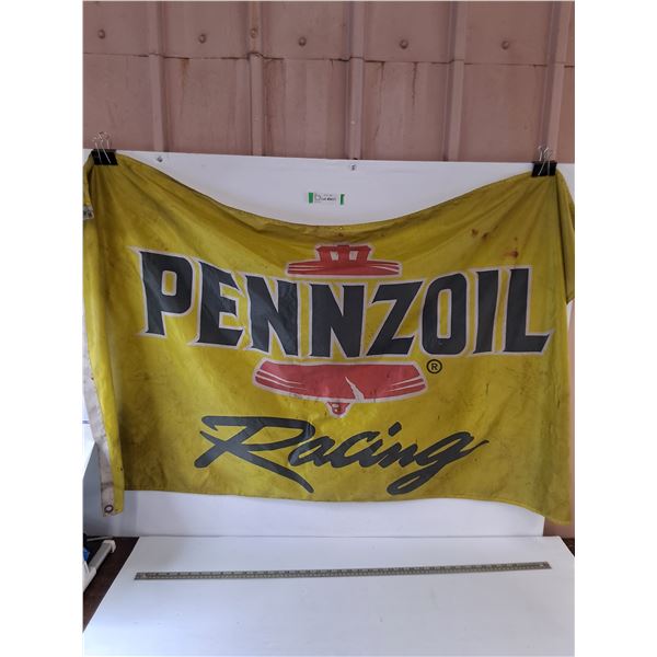 Pennzoil Racing Flag 61  x 24 