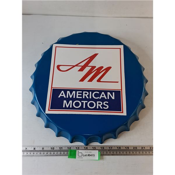AM American Motors Bottlecap Wall Decoration