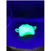 Image 4 : Fenton Yellow Custard Satin Uranium Glass Dish