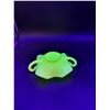 Image 5 : Fenton Yellow Custard Satin Uranium Glass Dish